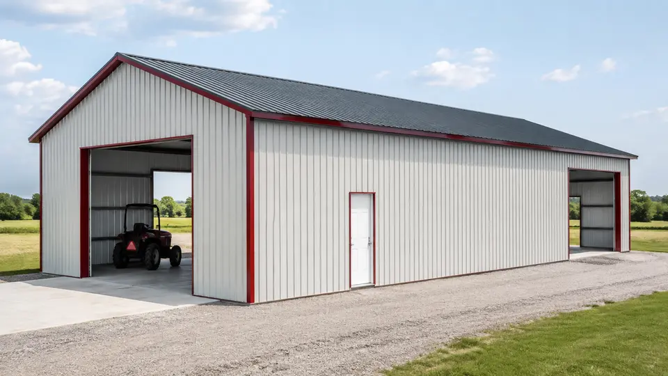 Utility equipment storage steel building planning preset