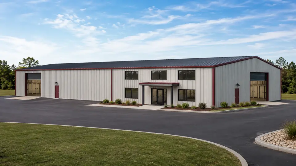 Climate-controlled interior steel building planning preset
